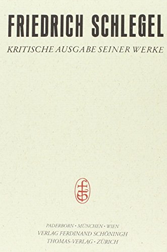 Charakteristiken und Kritiken I (1796-1801)