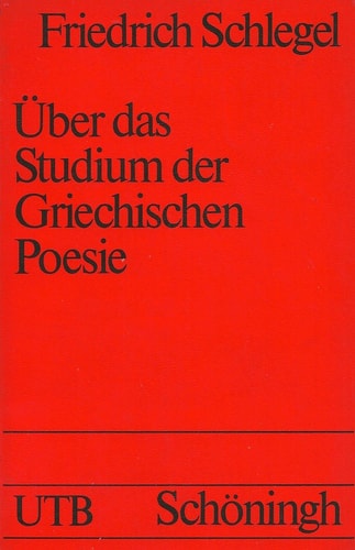 Über das Studium der griechischen Poesie
