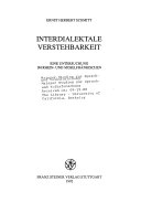 Interdialektale Verstehbarkeit