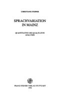 Sprachvariation in Mainz