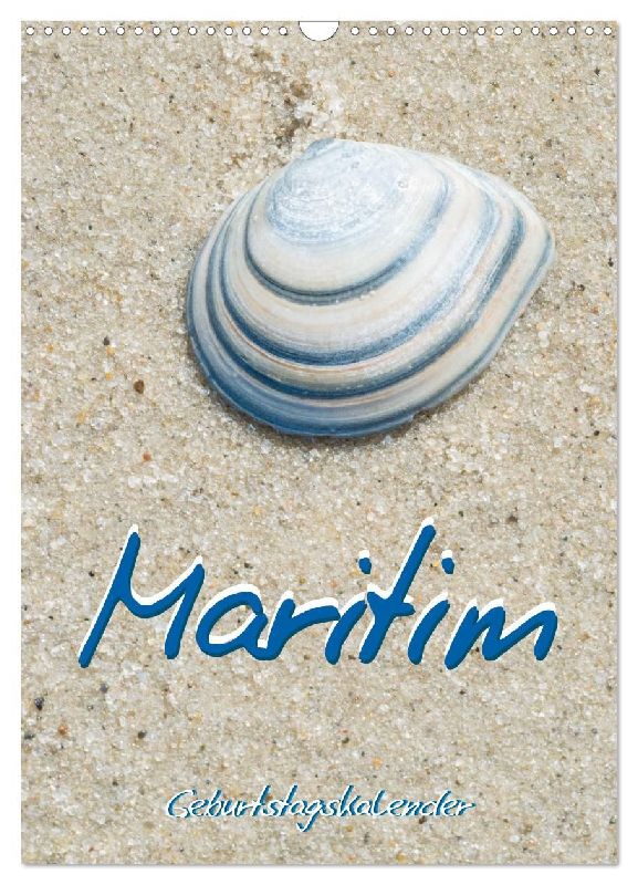 Maritim - Geburtstagskalender (Wandkalender 2026 DIN A3 hoch), CALVENDO Monatskalender