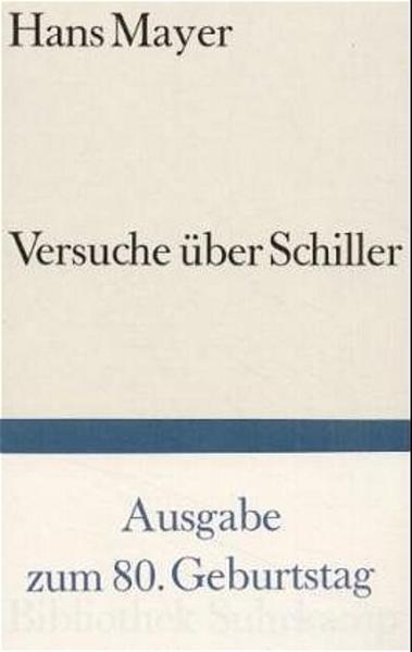 Versuche über Schiller