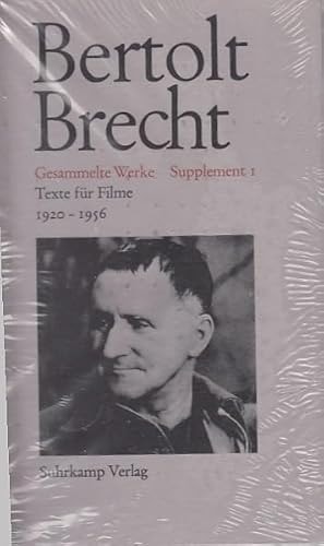 Texte für Filme. Gesammelte Werke. Supplementband 1