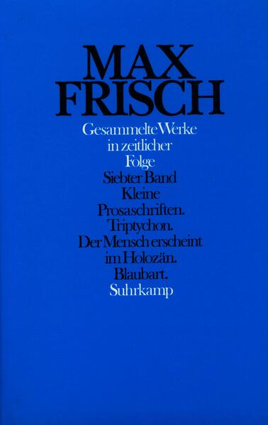 Gesammelte Werke in zeitlicher Folge