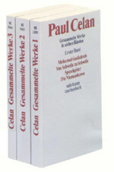 Gesammelte Werke 1–3. Gedichte, Prosa, Reden