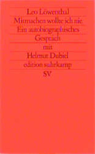 Mitmachen wollte ich nie
