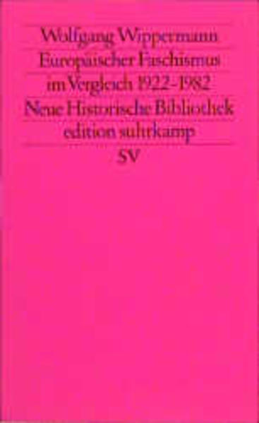 Europäischer Faschismus im Vergleich 1922-1982
