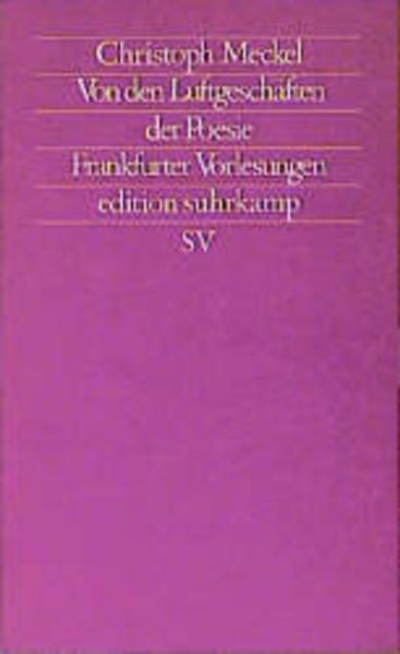 Von den Luftgeschäften der Poesie