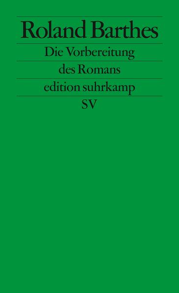Die Vorbereitung des Romans