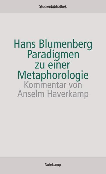 Paradigmen zu einer Metaphorologie