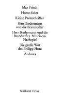 Gesammelte Werke in zeitlicher Folge. (1931-1985) in den suhrkamp taschenbüchern. 7 Bände