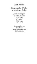 Gesammelte Werke in zeitlicher Folge. (1931–1985) in den suhrkamp taschenbüchern. 7 Bände