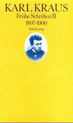 Frühe Schriften 1892–1900