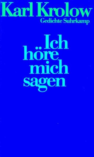 Ich höre mich sagen