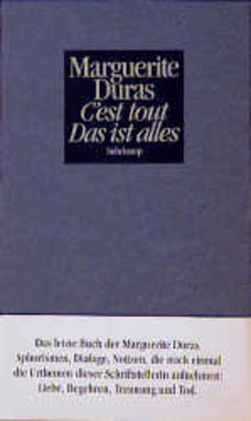 C'est tout. Das ist alles