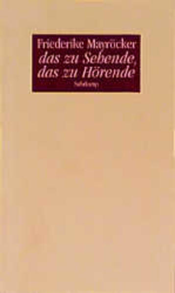 das zu Sehende, das zu Hörende