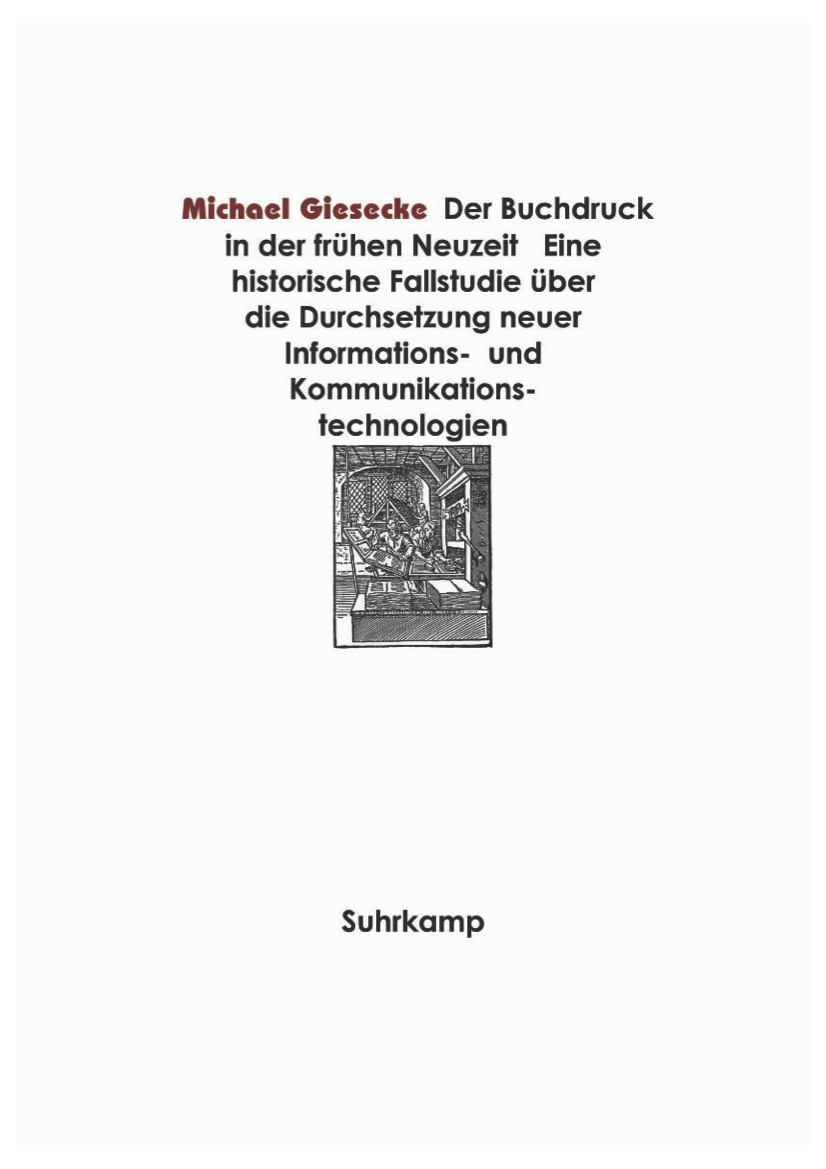 Der Buchdruck in der frühen Neuzeit