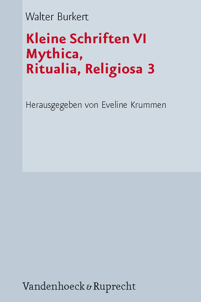 Kleine Schriften VI