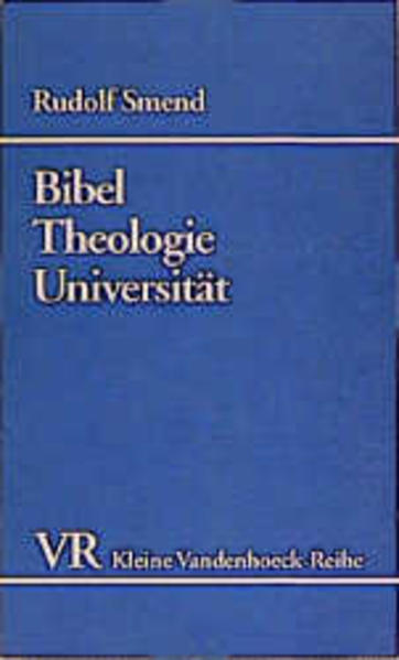 Bibel, Theologie, Universität
