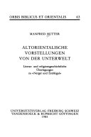 Altorientalische Vorstellungen von der Unterwelt