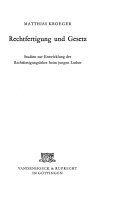 Rechtfertigung und Gesetz