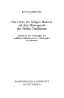 Das Leben der heiligen Makrina auf dem Hintergrund der Thekla-Traditionen