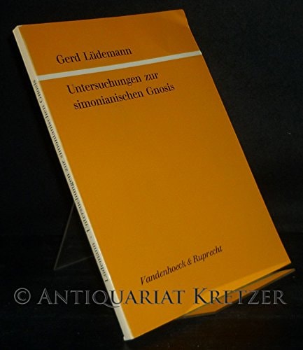 Untersuchungen zur simonianischen Gnosis.