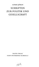 Ausgewählte Werke in Einzelbänden / Schriften zur Politik und Gesellschaft