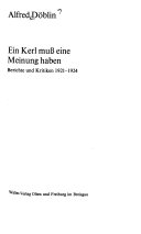 Ein Kerl muss eine Meinung haben