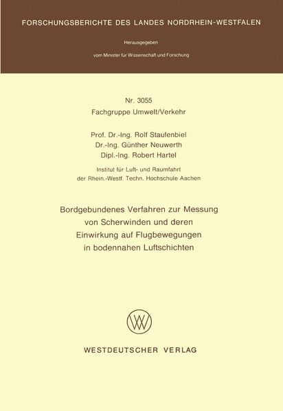 Bordgebundenes Verfahren zur Messung von Scherwinden und deren Einwirkung auf Flugbewegungen in bodennahen Luftschichten