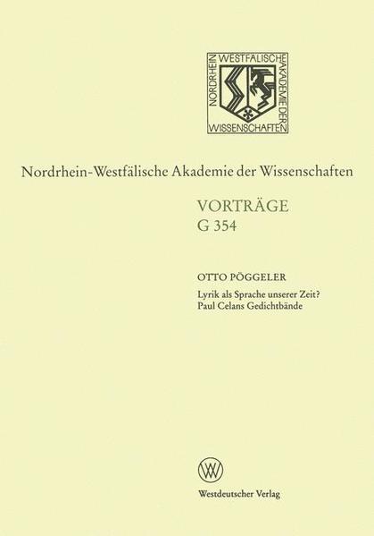 Lyrik als Sprache unserer Zeit?