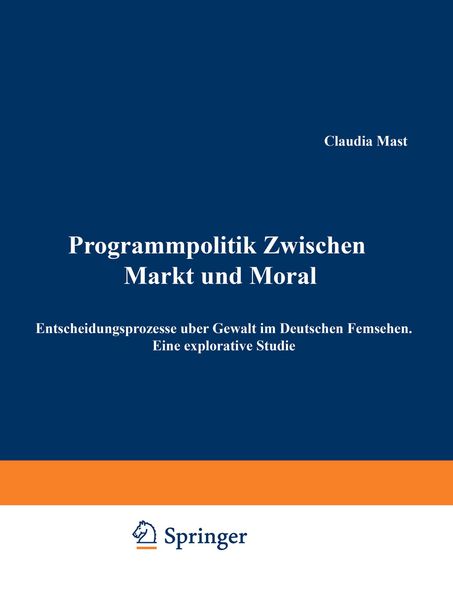 Programmpolitik Zwischen Markt und Moral