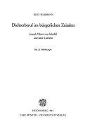Dichterberuf im bürgerlichen Zeitalter