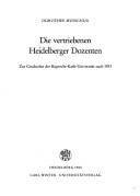 Die vertriebenen Heidelberger Dozenten