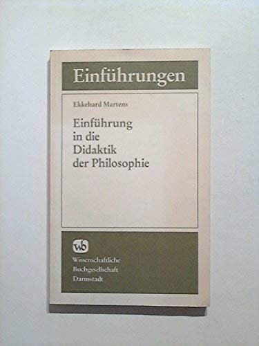 Einführung in die Didaktik der Philosophie