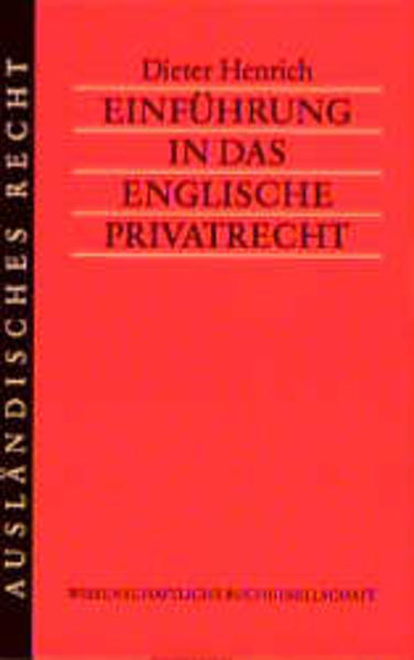 Einführung in das englische Privatrecht
