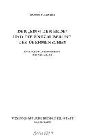 Der "Sinn der Erde" und die Entzauberung des Übermenschen