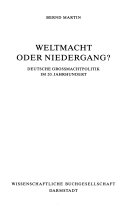 Weltmacht oder Niedergang
