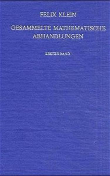 Gesammelte mathematische Abhandlungen