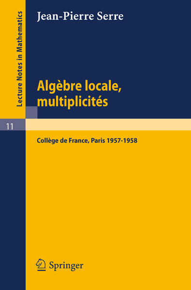 Algèbre Locale, Multiplicités