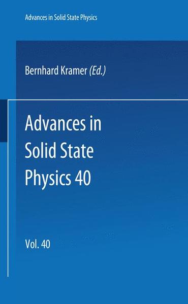 Advances in Solid State Physics 40