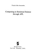 Computing in Statistical Science through APL