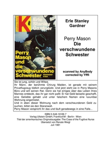 Perry Mason und die verschwundene Schwester