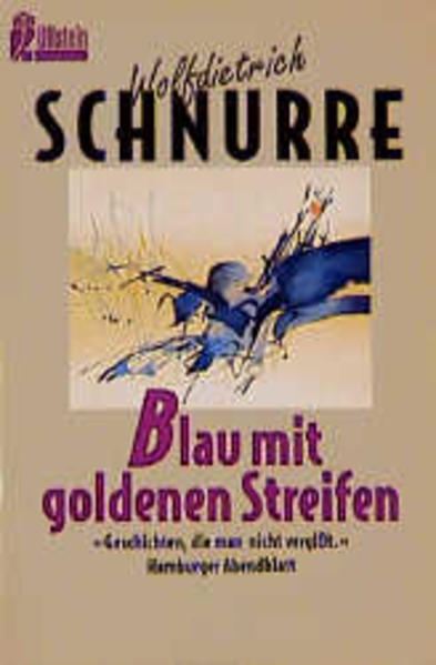 Blau mit goldenen Streifen