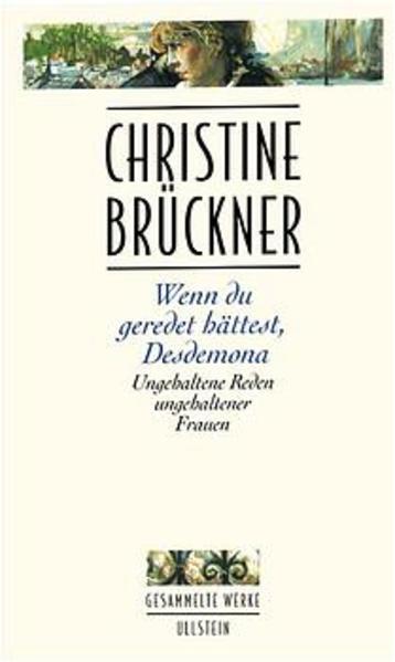 Wenn du geredet hättest, Desdemona