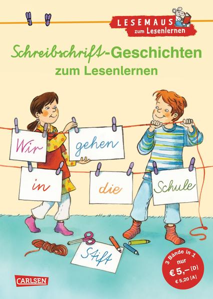 LESEMAUS zum Lesenlernen Sammelbände: Schreibschrift-Geschichten zum Lesenlernen