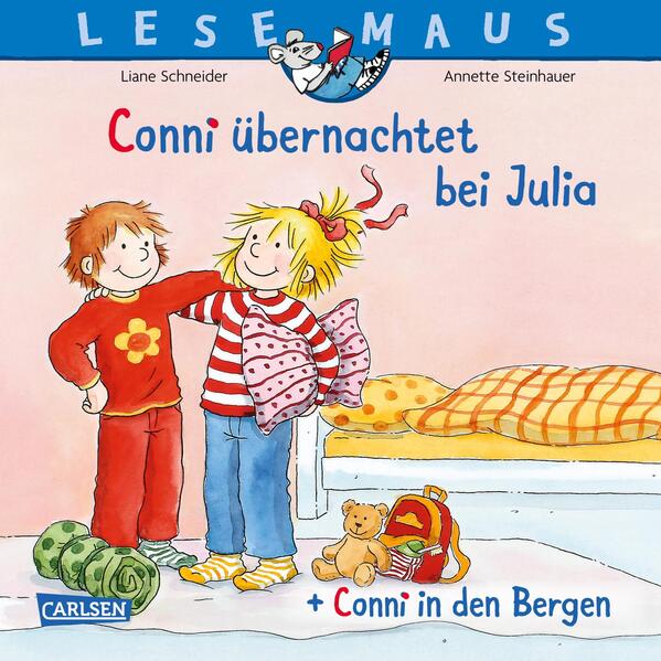 LESEMAUS 207: "Conni übernachtet bei Julia" + "Conni in den Bergen" Conni Doppelband