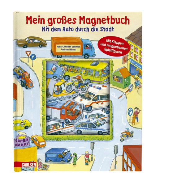 Mein großes Magnetbuch: Mit dem Auto durch die Stadt