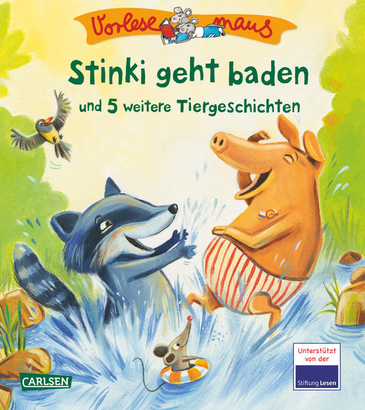 VORLESEMAUS 22: Stinki geht baden und 5 weitere Tiergeschichten