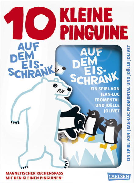10 kleine Pinguine auf dem Eisschrank